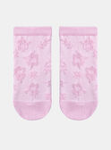 Pink flower socks KAJOURETTE / 24E4PF32SOQ318