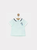 Blue green Polo shirt NYEDDY / 18E1BG11POL614