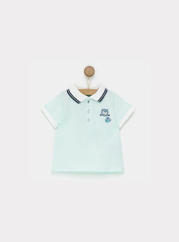 Blue green Polo shirt NYEDDY / 18E1BG11POL614