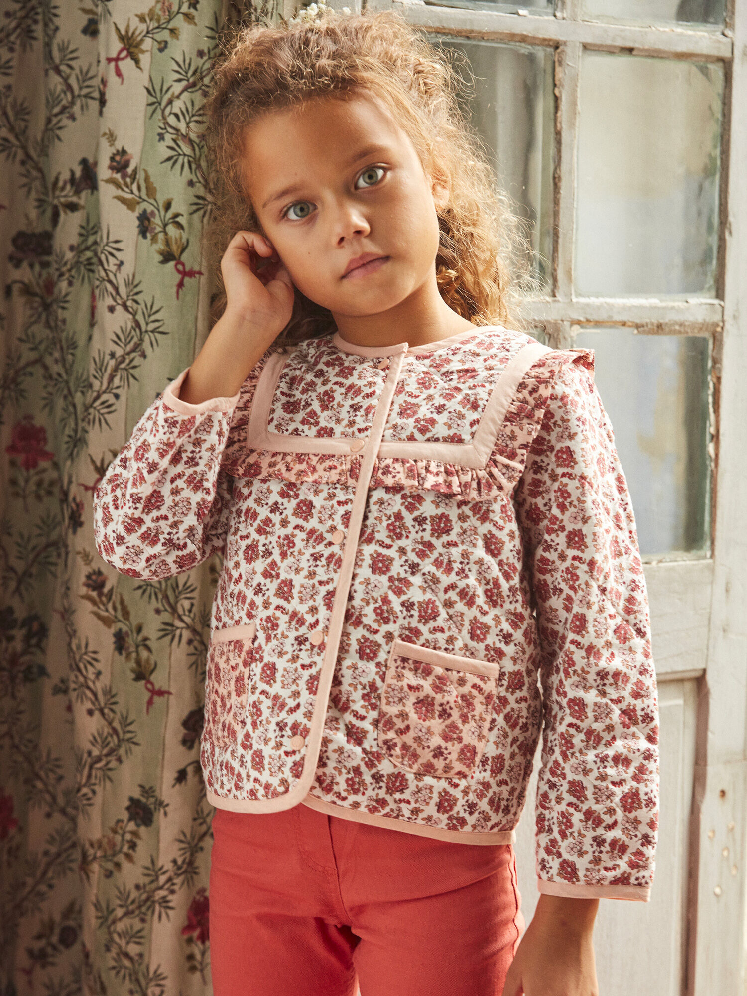 Girl store quilted jacket