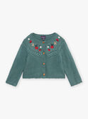 Clay green embroidered cardigan GAORNELA / 23H1BFQ1CARG600