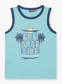 Tank top azure blue child boy ZUXIAGE1 / 21E3PGL2DEBC201