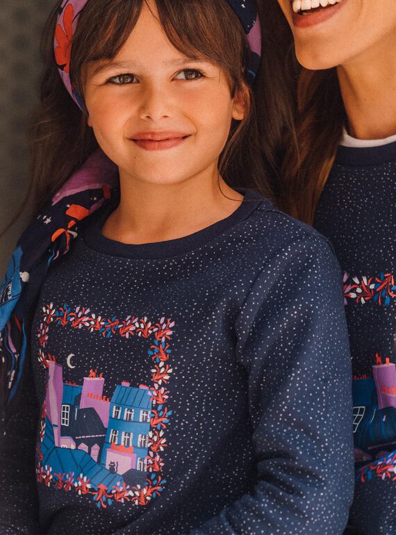 Camille Witt Limited Edition - Sequined navy sweater DOSWETTE / 22H2PFT1SWE705