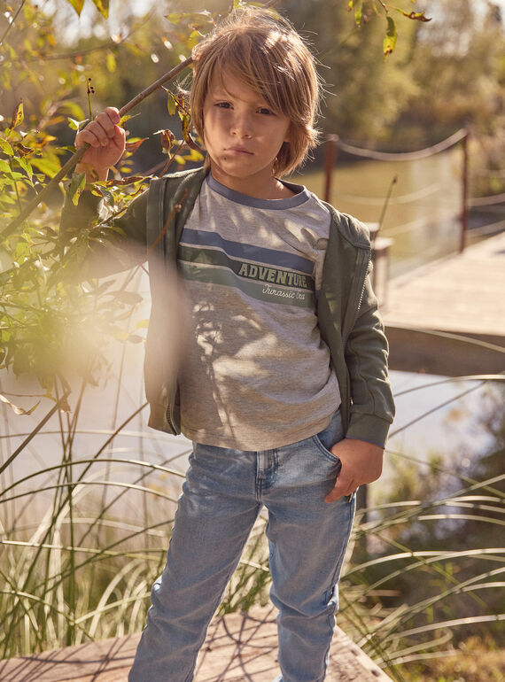 Heather grey TEE SHIRT SS MICHINAGE / 25E3PG91TMC943