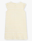 Sunshine yellow striped nightdress child girl CHOUTETTE / 22E5PF52CHN102