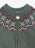 Vert de gris knitted cardigan GAPICHARD / 23H1BGQ1GIL631
