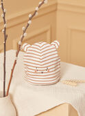 Ecru and hazelnut baby beanie LORANT / 24H0AG11BON001