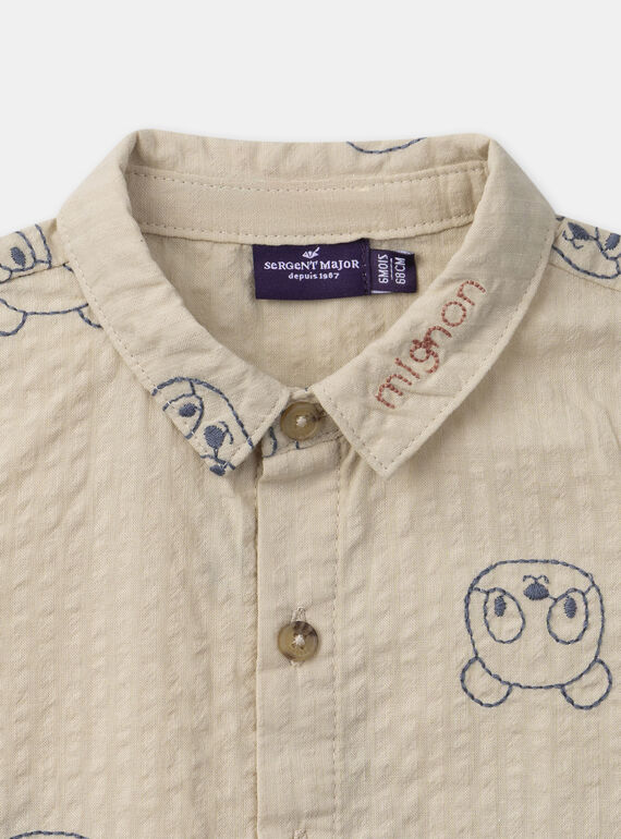 Light beige SHIRT MAYOAN / 25E1BGR1CHM806