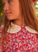 Pink, red and lilac floral print dress GOUTETTE / 23H2PFD2ROB001