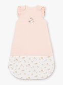 Pink poplin baby sleeping bag LOEVA / 24H0AF11TUR001