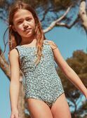1 piece reversible ecru floral print swimsuit FRYVERETTE / 23E4PFM2D4K001