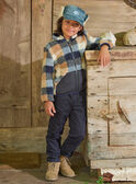 Navy POLAR KIDS CARDIGAN LALCARAGE / 24H3PGS1GIP070