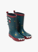 Green rain boots with crocodile animation child boy BANOSAGE / 21F10PG31D0C608