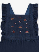 Embroidered denim dress child girl CARLETTE / 22E2PF71CHSP274