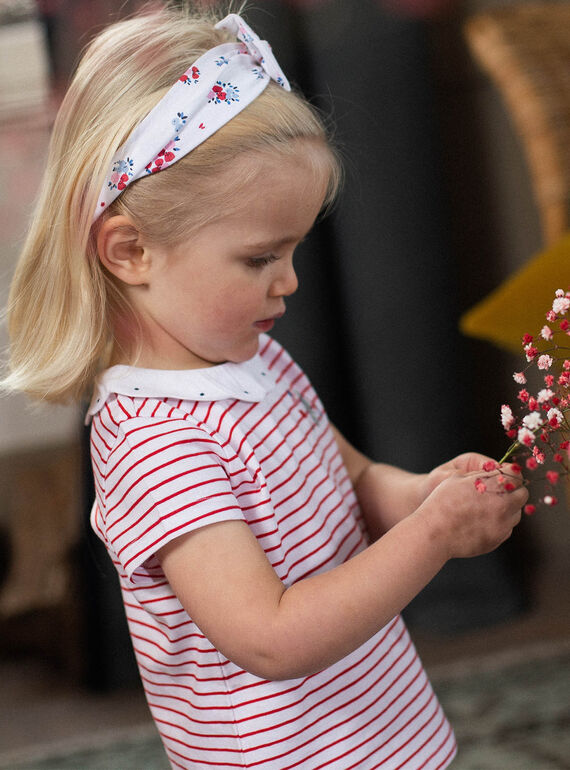 Flowery headband with bow detail baby girl CAFLEUR / 22E4BF82BAN001