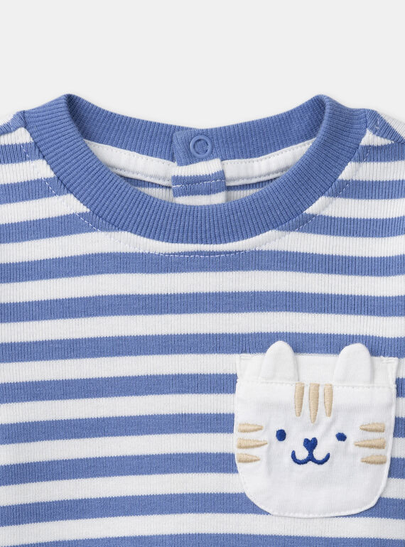 Blue TEE SHIRT LS MACAMEL / 25E1BG82TMLC208