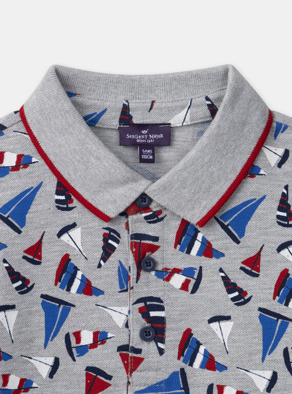 Grey POLO SHIRT MONOPLAGE / 25E3PGJ1POLJ920