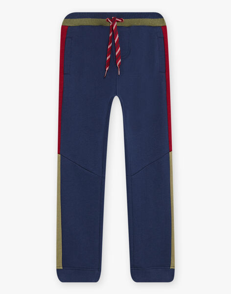Navy blue jogging with khaki and burgundy details DICLAGE1 / 22H3PGL1JGB070