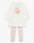 Jersey nightdress and leggings with fox and flower motifs DOUNAETTE / 22H5PF22CHN001