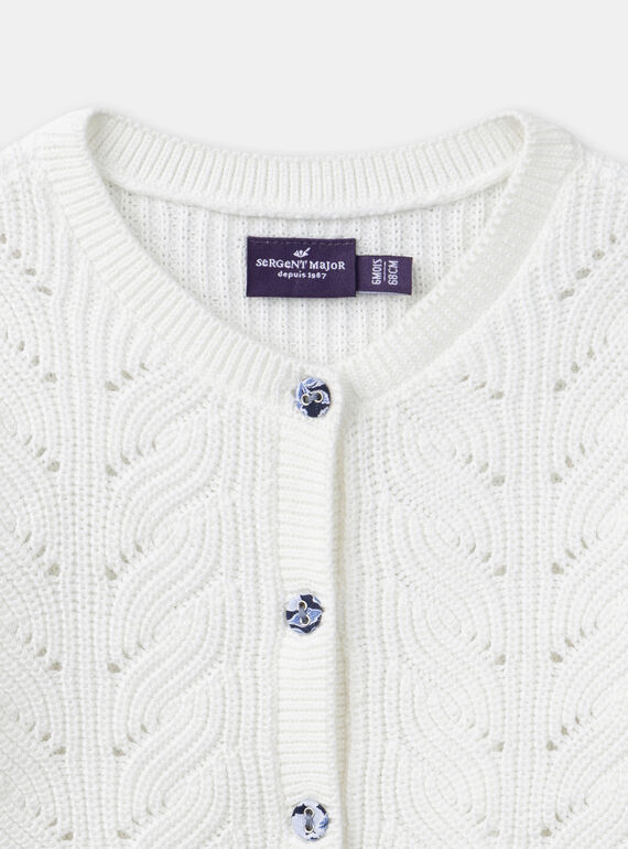 Off white CARDIGAN LACLARISSE / 24H1BFJ1CAR001