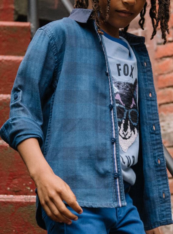 Blue checkered shirt DACHEMAGE / 22H3PG51CHMC207
