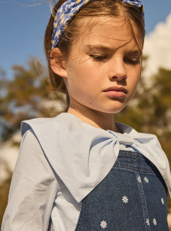 Dark denim JUMPER DRESS MESUBLETTE / 25E2PF81CHSK005