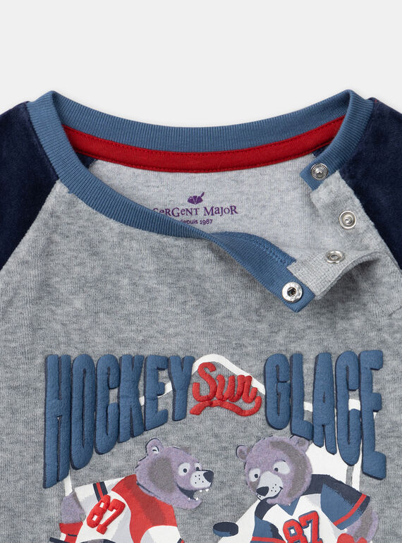 Heather grey PYJAMA LECHOAGE / 24H5PG41PYJ943