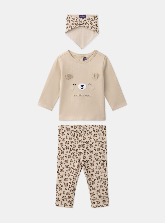 Beige SET LAFINN / 24H1BGK1ENS080