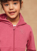 Pink fleece hoodie GRIZETTE / 23H2PFE1JGH302