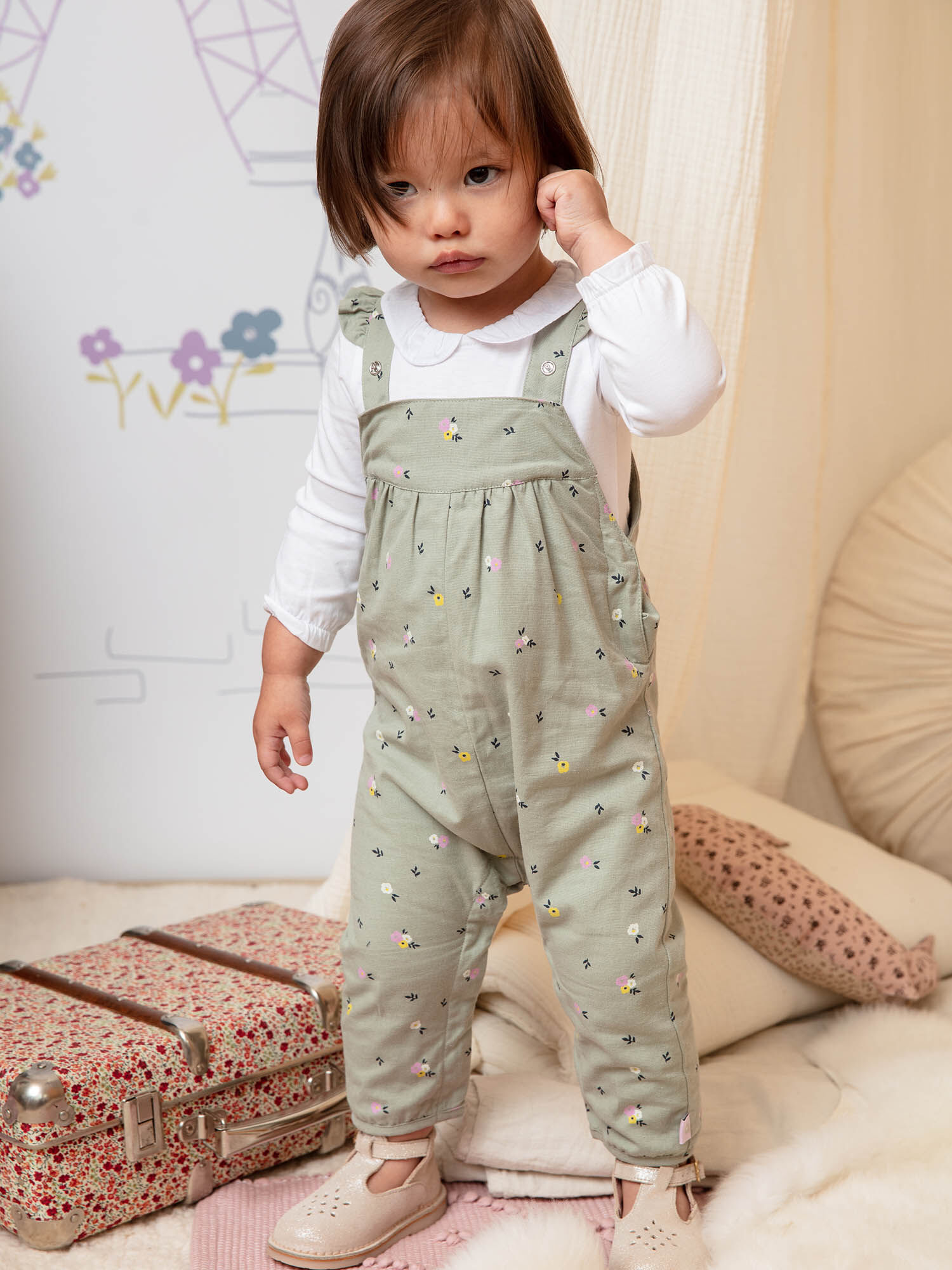 Baby sales khaki overalls