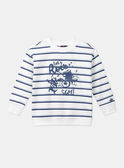 Ecru and blue striped sweater LERAYAGE / 24H3PGJ1SWE001