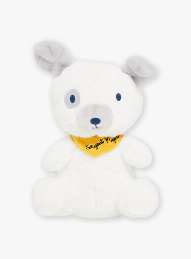 Yellow and white dog plush SMAPE0090CHIEN / 23J7GM41DO2099