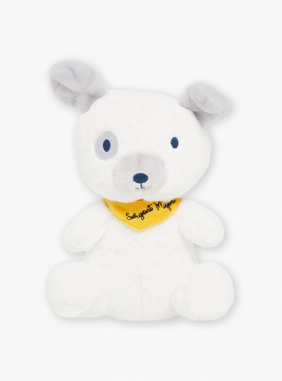 Yellow and white dog plush SMAPE0090CHIEN / 23J7GM41DO2099
