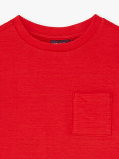 Boy's red T-shirt BUTILAGE2 / 21H3PGB4TML050