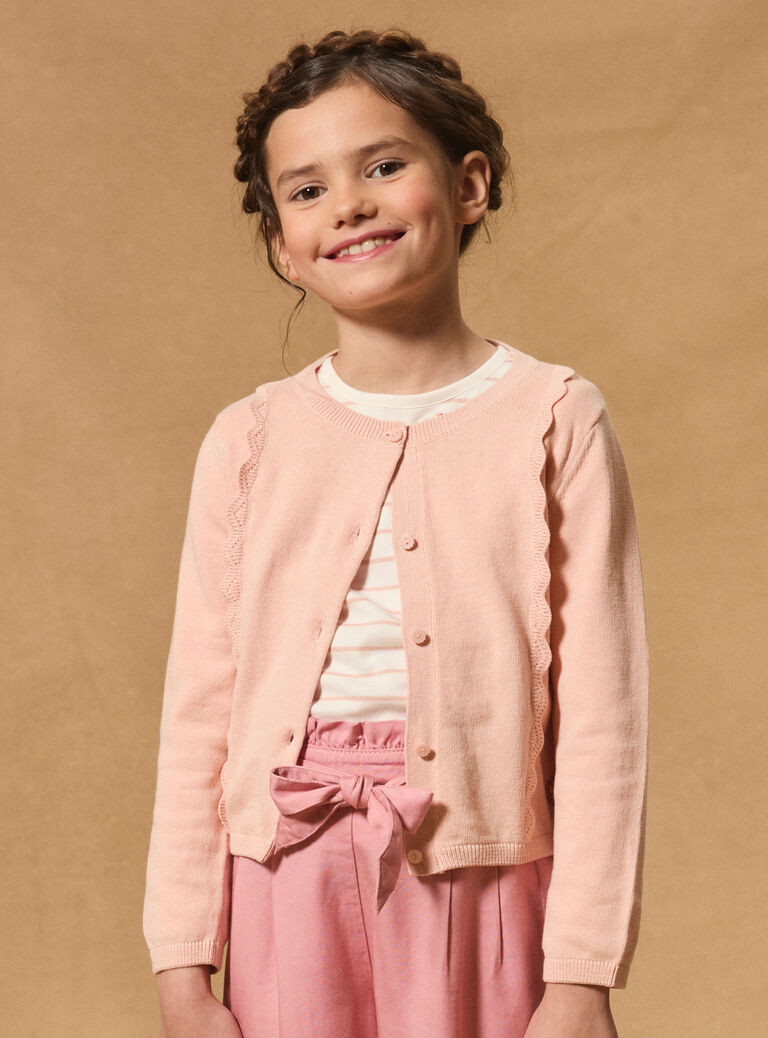 Peach CARDIGAN MIXCAETTE 2 / 25E2PF52CAR311