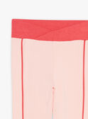 Pink legging with crossed waist FRILEGETTE / 23E2PFJ1LGSD300