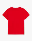 Red shark T-shirt child boy CYDOAGE3 / 22E3PGT1TMCF525