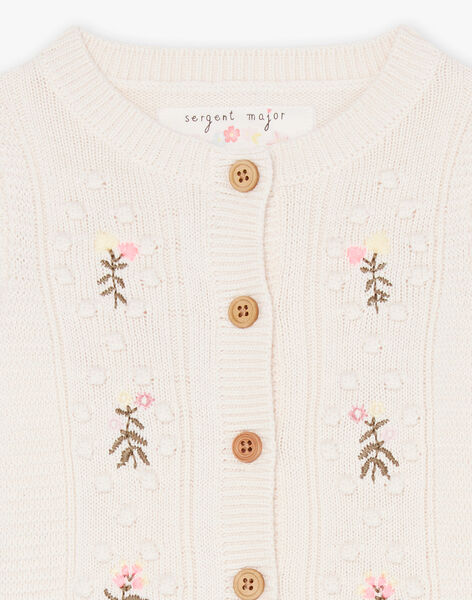 Baby girl fancy floral knit cardigan CADAVOLI / 22E1BFB2CARB112