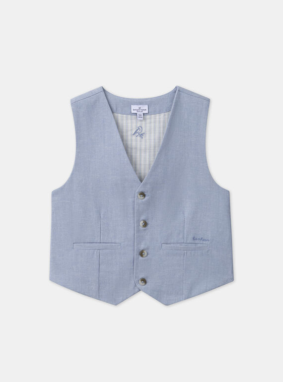 Water blue WAISTCOAT MREGILAGE / 25E3PGL2GSM213