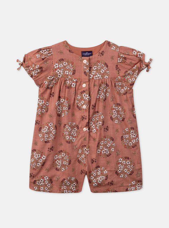 Printed terracotta jumpsuit KANELA / 24E1BFE1CBLE415