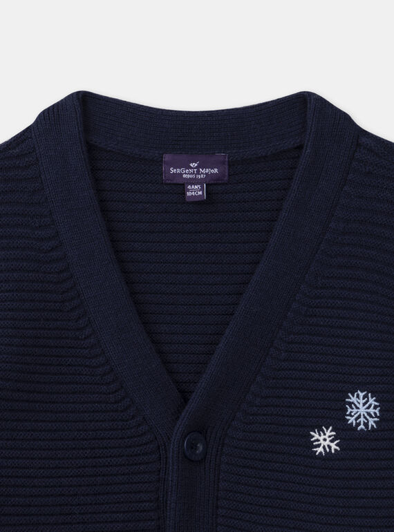 Navy KIDS CARDIGAN LEDILAGE / 24H3PGT1GILC205