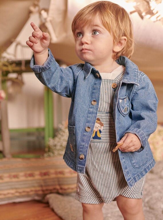 Baby boy blue denim jacket CAOSCAR / 22E1BGJ1GILP272