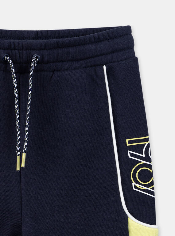 Navy blue jogging pants with a 1987 print KRIJOGAGE 1 / 24E3PGB1JGB705