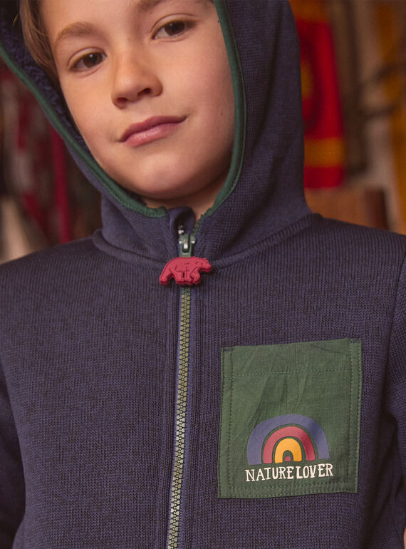 Navy KIDS CARDIGAN LYPOAGE / 24H3PGO1GIL070