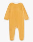 Yellow velvet romper with bear animation DEANTONIN / 22H5BG23GREB114
