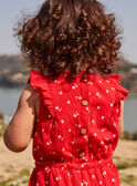 Red star print jumpsuit 22E1BFP1CBL050
