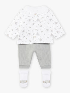 Elephant print shirt, pants and socks set mixed birth COOMAN / 22E0CMC1ENSG610