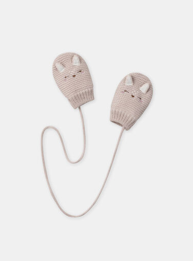 Light beige GLOVES & MITTENS NIOMBELINE / 25H4BFF2GAN808