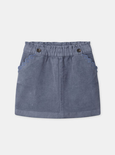 Greyish blue SKIRT NLOJUETTE / 25H2PFW1JUP205
