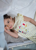 Sunshine yellow striped nightdress child girl CHOUTETTE / 22E5PF52CHN102